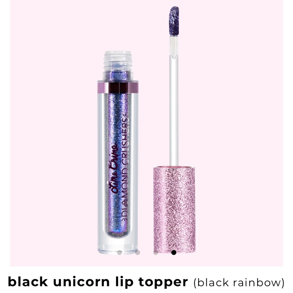 🦇🖤BLACK UNICORN Diamond Crusher Lip Top NWT - Picture 5 of 8